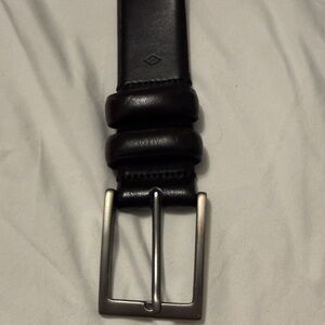 Joseph Abboud Black Leather Belt